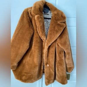 New Steve Madden faux fur coat